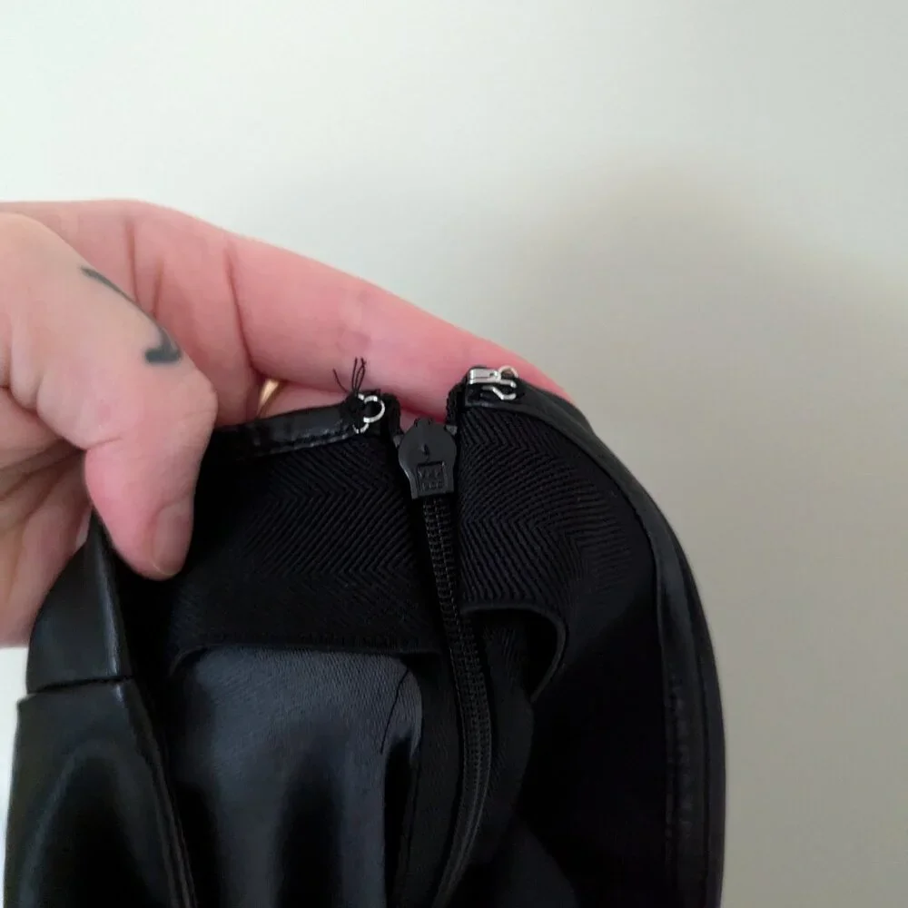 Aritzia Wilfred Elaine Vegan Leather Pants Black Size 0 - Picture 3 of 10